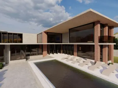 Casa Scene-villa-modern house 3D model