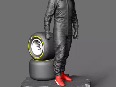 Max Verstappen 1-4 Scale Statue 3D print model