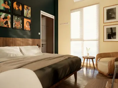 BEDROOM 19 SKETCHUP AND 3DS MAX 3D model
