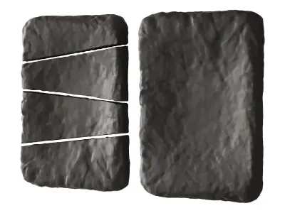 471 decorative wall art 22 abstract sliced stone 3D model