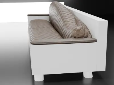 Modern Luxury Sofa - High-Quality 3D Model 3D model