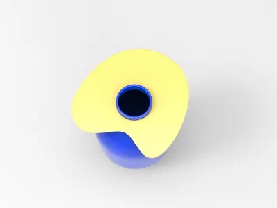 Margot Vase Low-poly 3D model