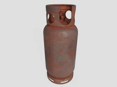Gas Bottle M1 old version Low-poly 3D model