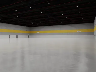 Exhibition Hall Interior 5 Low-poly 3D model