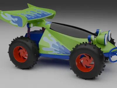 Toy Story RC Car Low-poly 3D model