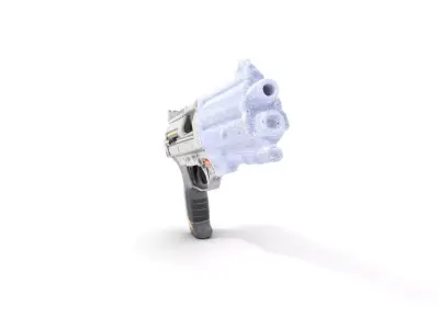 Futuristic Blaster model pack Low-poly 3D model