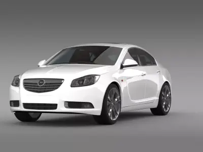 Opel Insignia Hatchback Turbo 2008-13 3D model