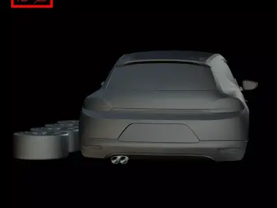 Volkswagen Scirocco 2008 3D print model