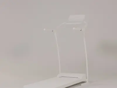 Treadmill tread machine Low-poly 3D model