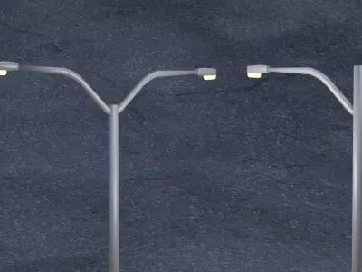 Light Pole Free low-poly 3D model