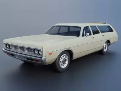 Dodge Polara Station Wagon 1969  3D print model