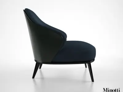 Minotti Leslie armchair 3D model