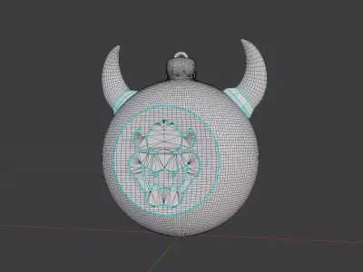 Bowser Christmas Ornament - Super Mario 3D print model