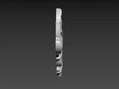 Branch with leaves 3D model