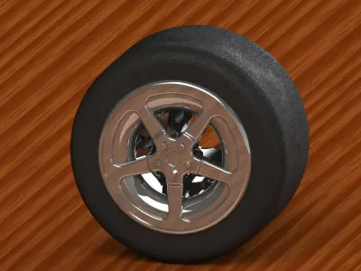 Model car rim 3D print model