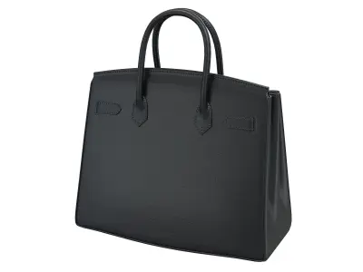 Hermes Birkin Bag with Chain Low-poly 3D model