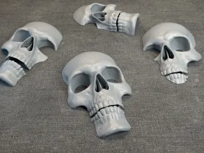 Skulls - Wall Decoration 3D print model