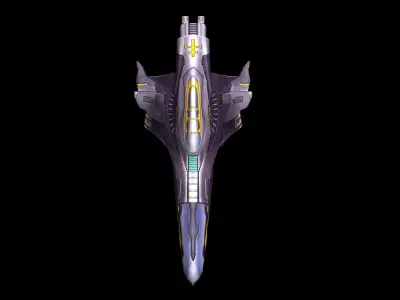 Scythe Battleship 03 3D model