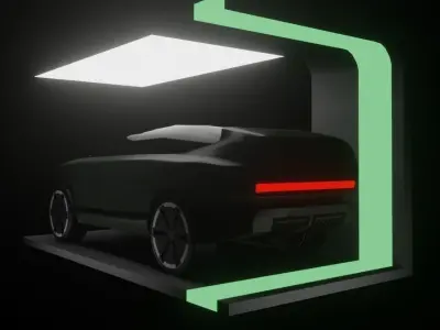 Hyundai based concept car  Low-poly 3D model