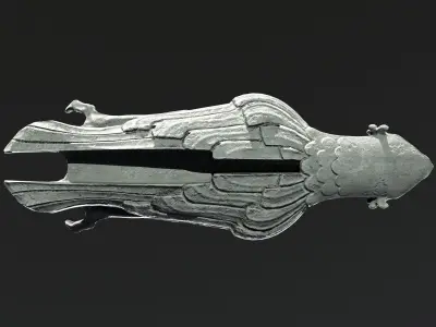 Waterspout Gargoyle Bennu Low-poly 3D model