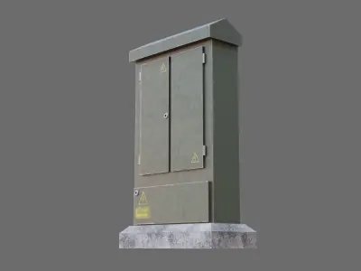 Electrical Boxes Low-poly 3D model