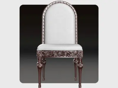 Carved chair for cnc 1 3D model