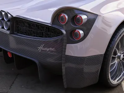 Pagani Huayra Low-poly 3D model 3D model