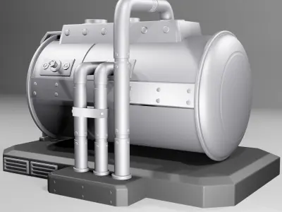 SCIFI FUEL TANK 3D model