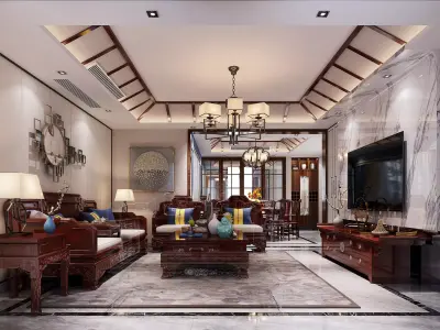 Restaurant Chinese Classical 3D model