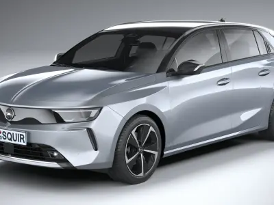 Opel Astra 2022 Basic 3D model