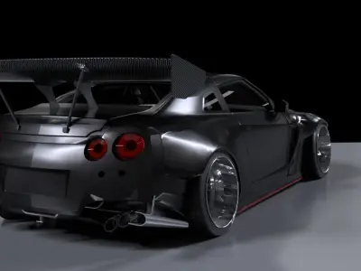 Nissan GTR 3D model