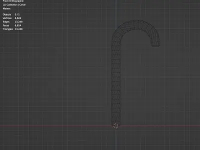 Candy Cane Free 3D model