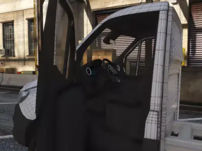 2018 Sprinter chassis and cab  Low-poly 3D model