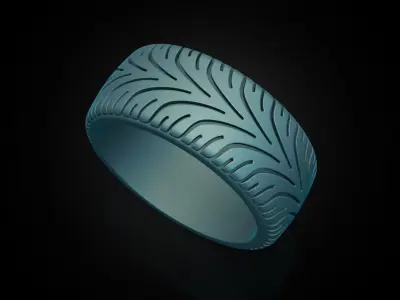 Car tires ring protector version 7 3D print model