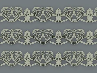 ornament baroque V5 3D model