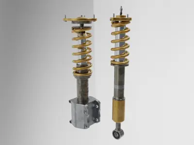 Suspension two shock absorbers 3D model