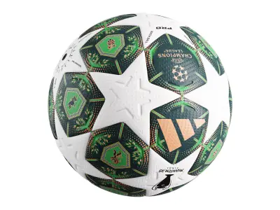 UEFA Champions League Final 2025 Match Ball 3D model Low-poly 3D model