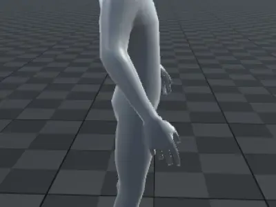 Low Poly Humen - Fully Rigged 3D Model Free low-poly 3D model