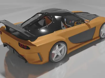 Veilside rx7  3D print model