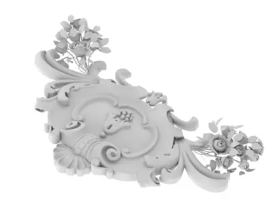 Cartouche Ornament 043 3D model