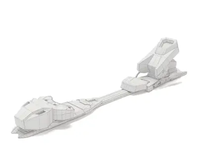 Ski board  3D model