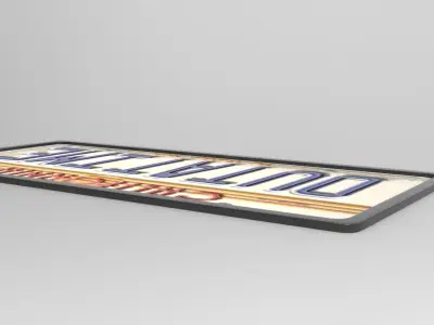 Plate Low-poly 3D model get