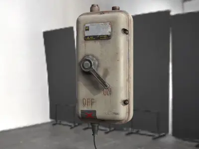 Enclosed Switch Prop for Unreal Engine Low-poly 3D model
