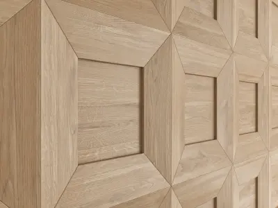 Decorative wall panel set 98 3D model