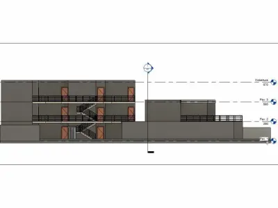 Dorm complete revit project 3D model