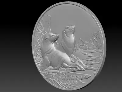 seal CNC Relief Model 3D print model