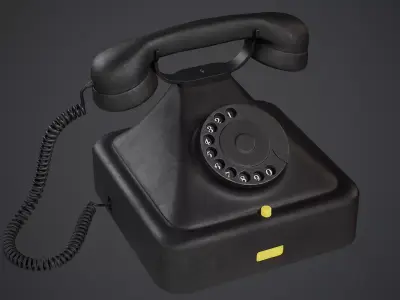 Old Phone - PBR Texture Low-poly 3D model