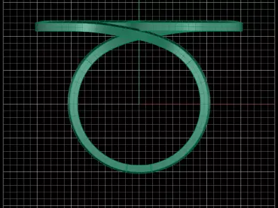 Minimal Abstract Rings 01 3D print model