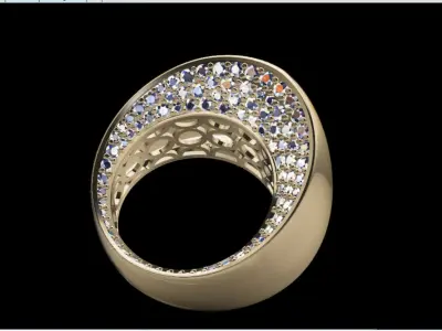 Goldsmith Rad Jewelry Ring Model - Insideros 3D model