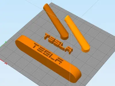 Tesla Logo 3D print model